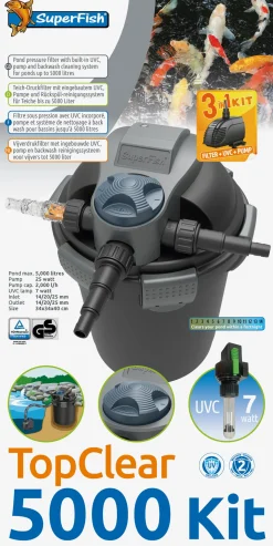 SuperFish vijverfilter TopClear kit 2000 l/u