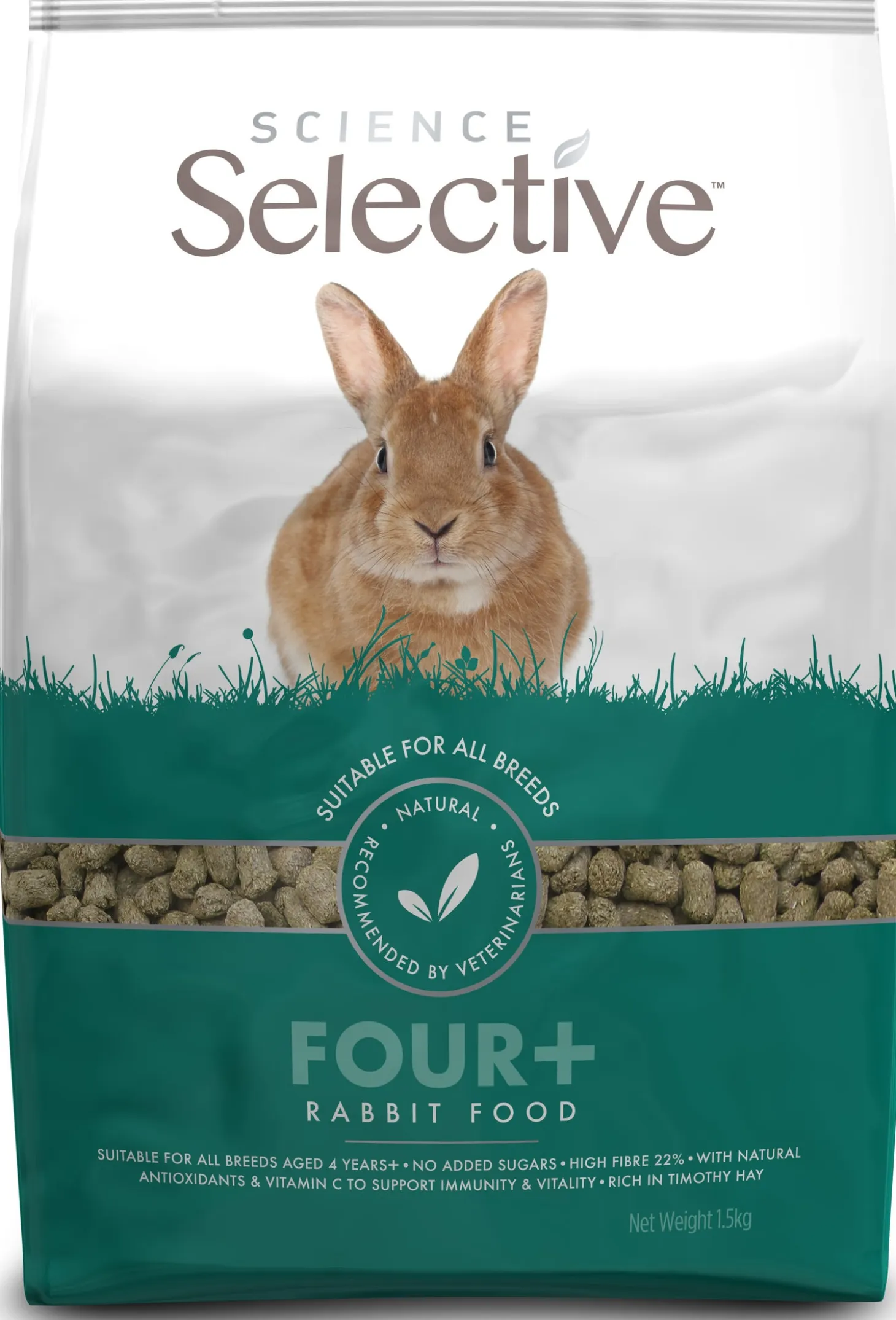 Supreme Science Selective konijnenvoer Four+ 1,5 kg