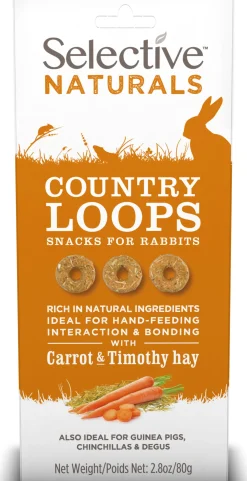 Supreme Selective konijnensnack Naturals Country Loops 80 g