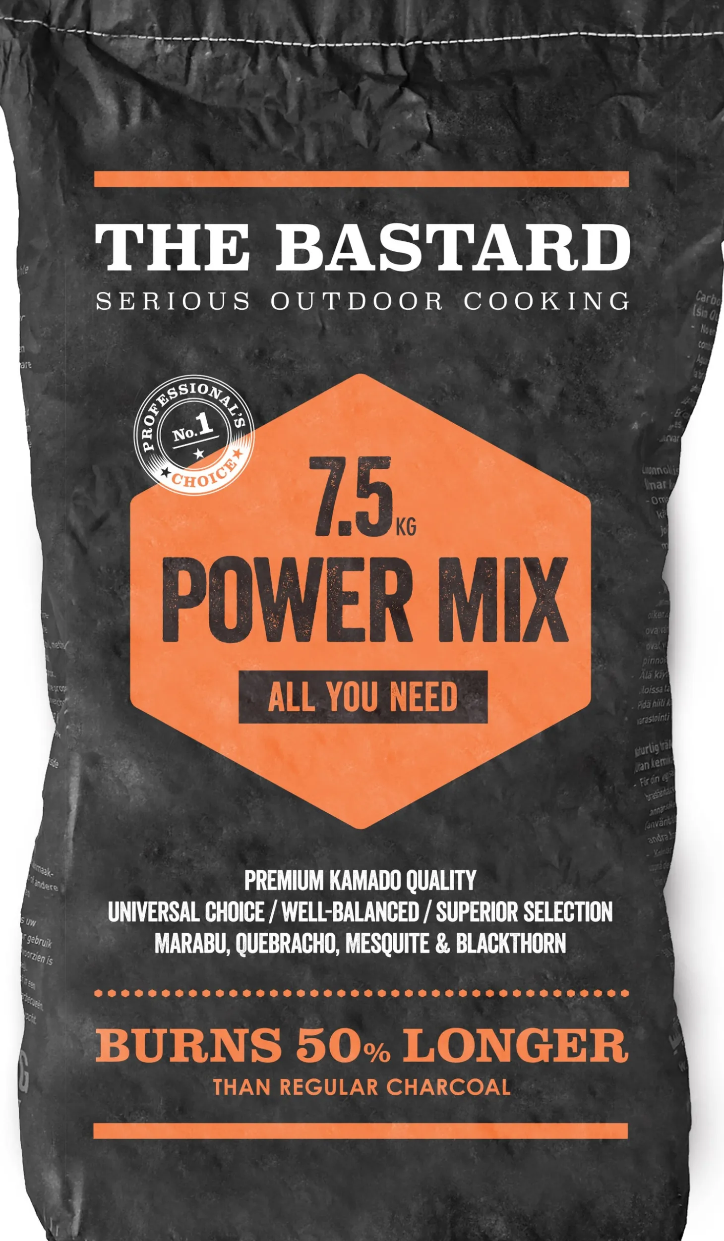 The Bastard Power Mix houtskool 7,5 kg