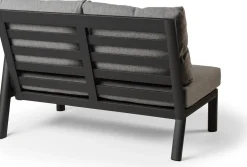 Tierra Outdoor 2-zits loungebank links Sevilla zwart