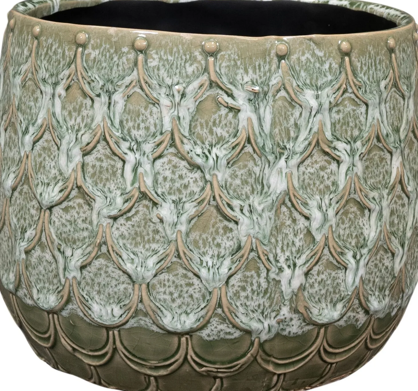 TS bloempot Debby groen D 21 H 17 cm