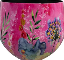 TS bloempot Designed by Lammie fiesta roze D 33 H 28 cm