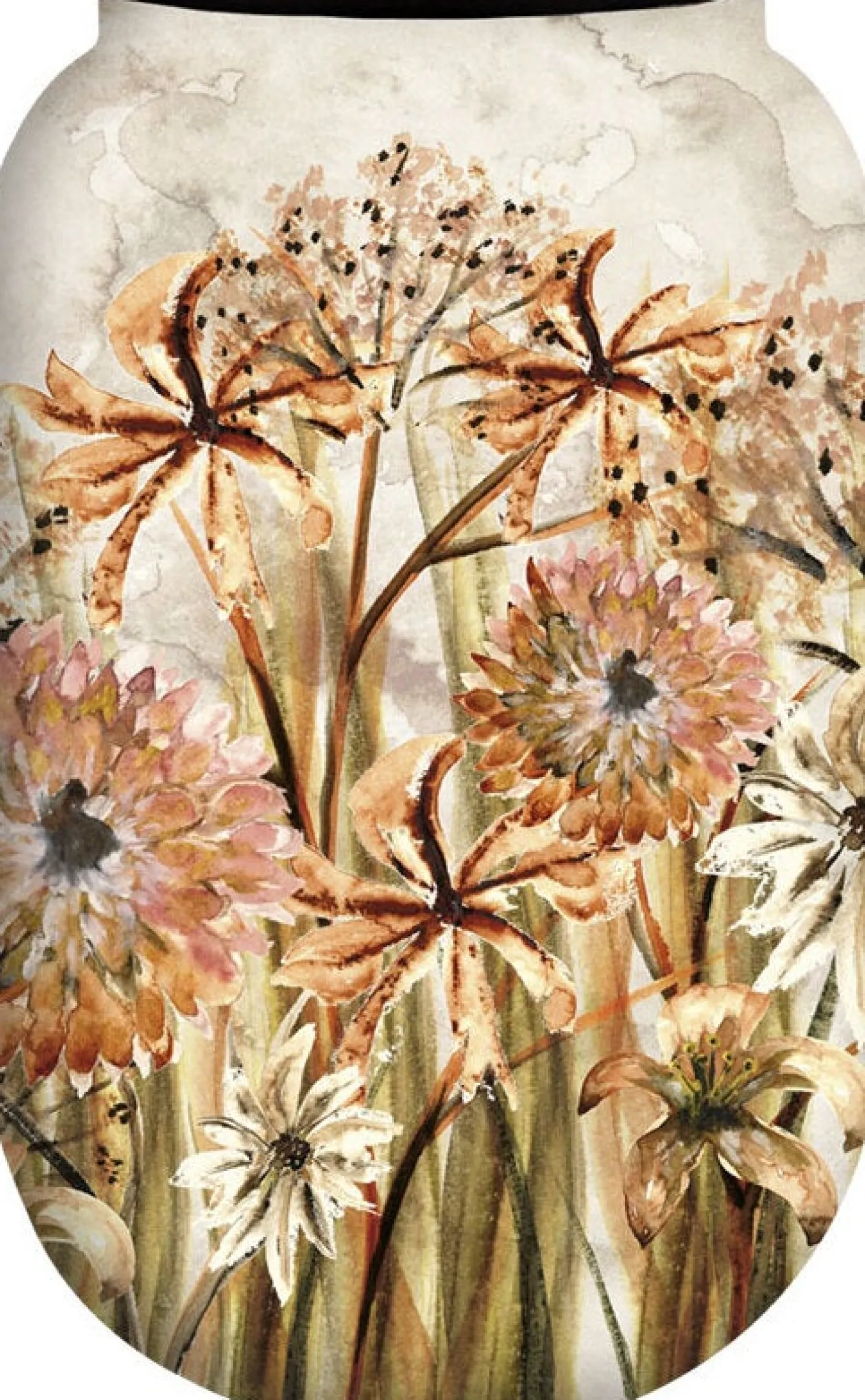 TS bloempot Serenity beige D 30 H 42 cm