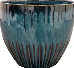 TS Collection bloempot Dyon blauw D 27 H 23 cm