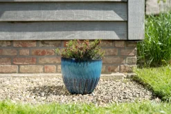 TS Collection bloempot Dyon blauw D 22 H 19 cm