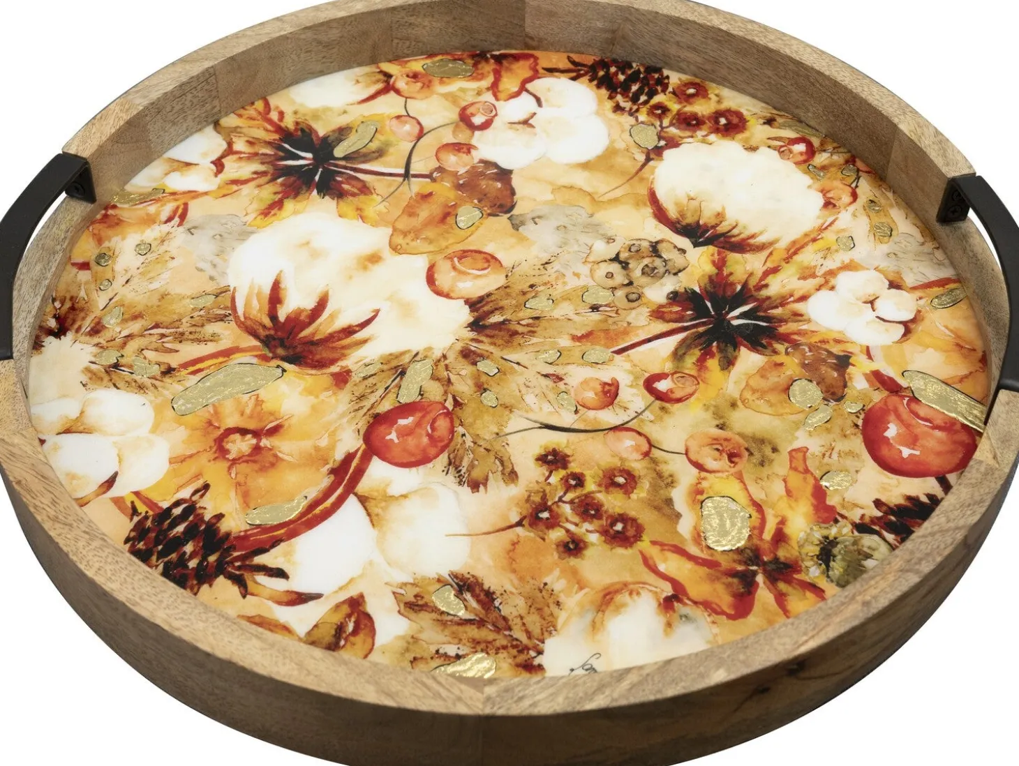 TS dienblad Cotton geel D 35 H 4 cm
