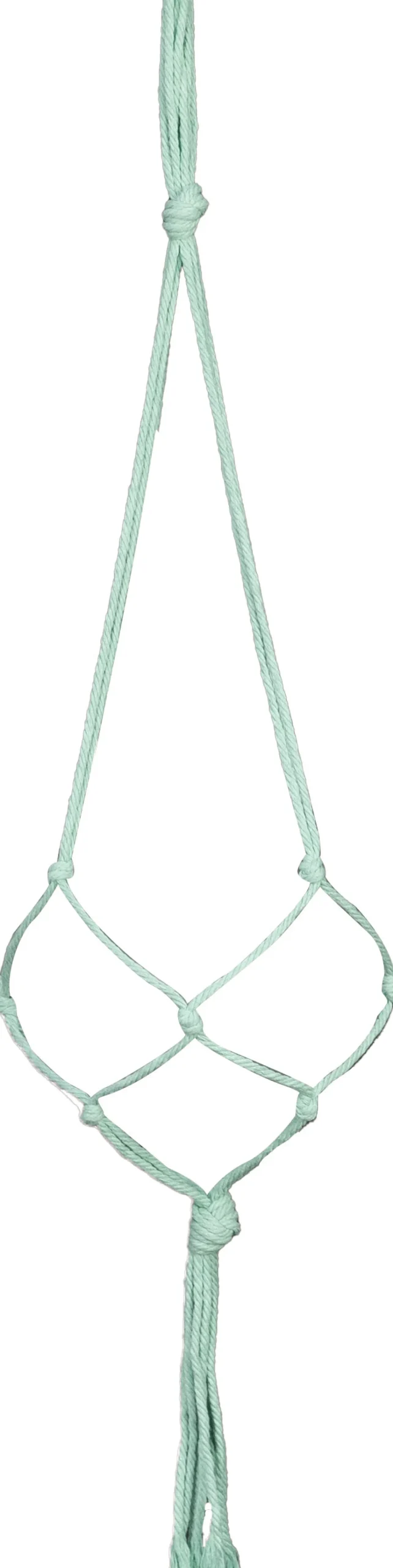TS plantenhanger macramé mint H 90 cm