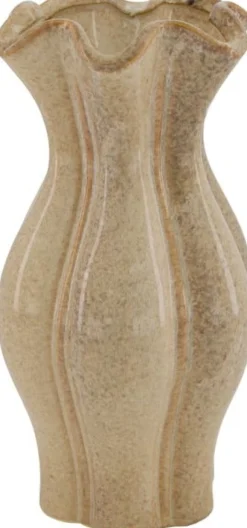 Vaas beige D 14,5 H 28 cm