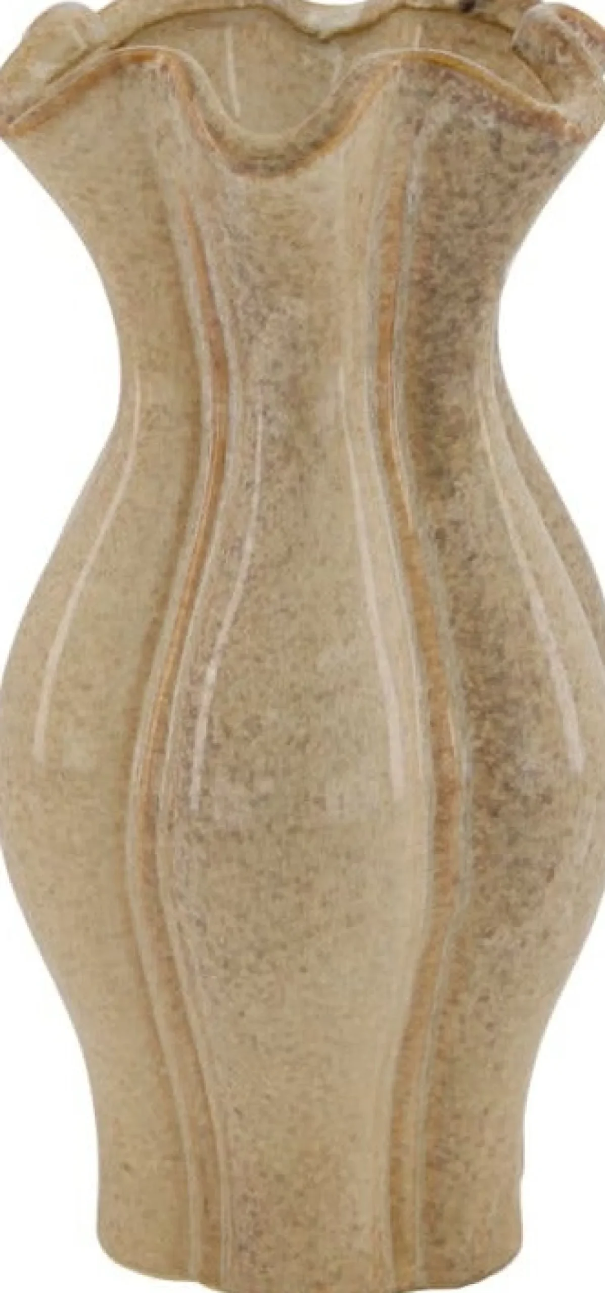 Vaas beige D 14,5 H 28 cm