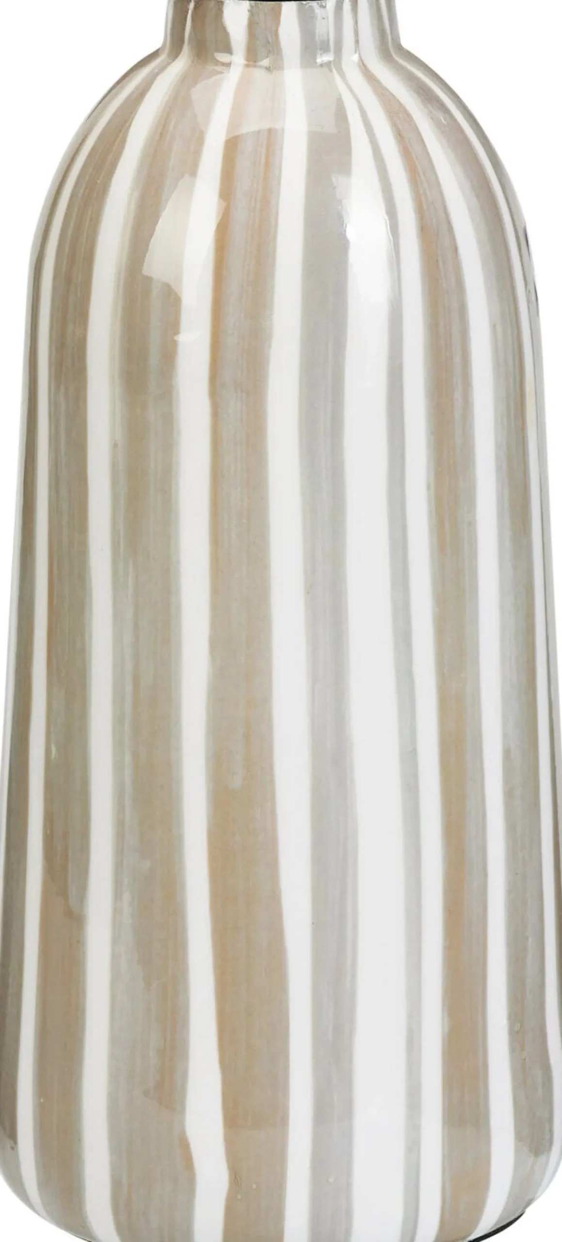 Vaas Line grijs / beige / wit D 12 H 25 cm