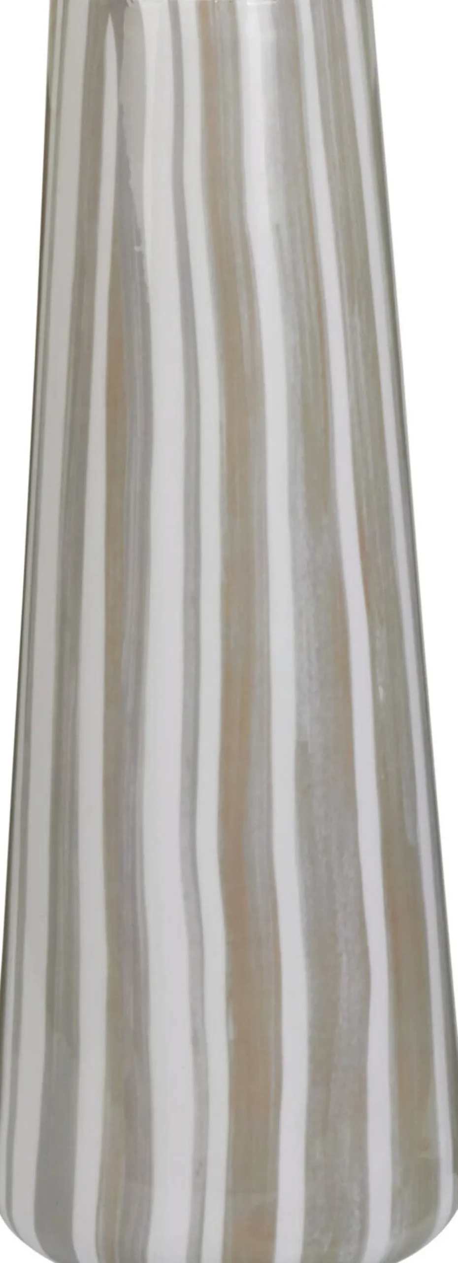 Vaas Line grijs / beige / wit D 15 H 40 cm
