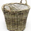 Van der Leeden aardappelmand grijs D 42 H 32 cm