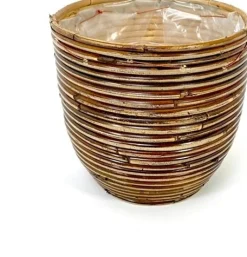 Van der Leeden bloempot brons D 20 H 19 cm