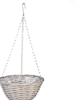 Van der Leeden hangpot grijs D 30 H 15 cm