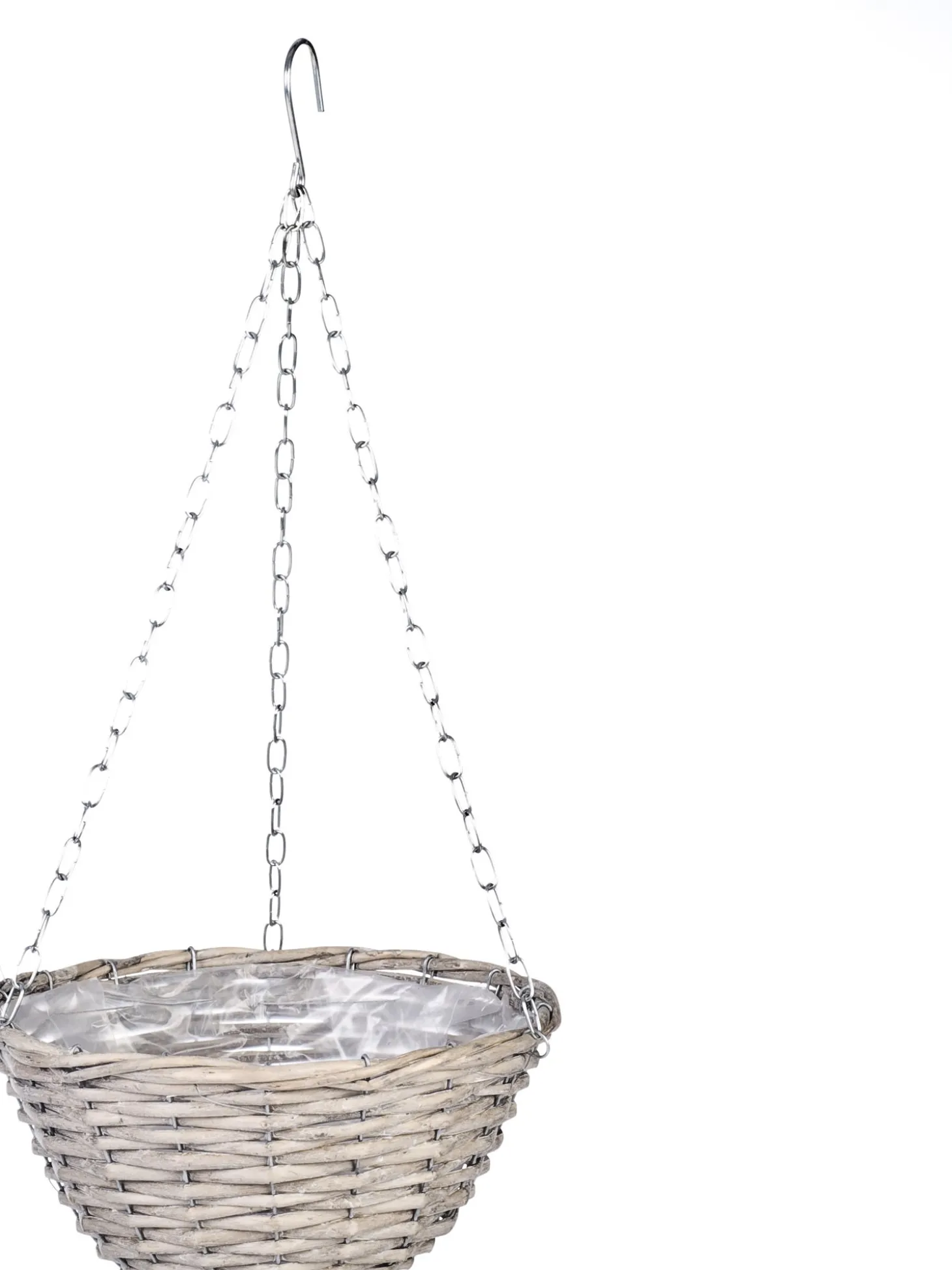 Van der Leeden hangpot grijs D 30 H 15 cm