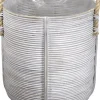 Van der Leeden opbergmand wit D 30 H 40 cm