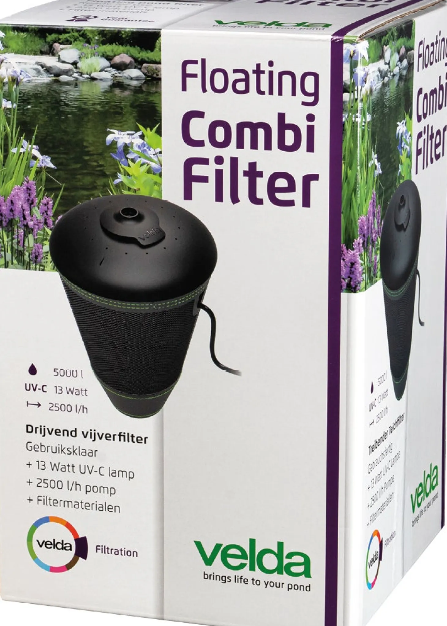 Velda drijvend combi filter 2500 l/h