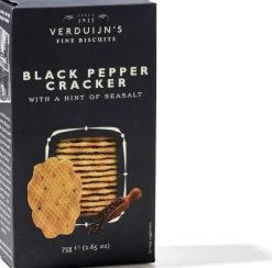 Verduijn’s Fine Biscuits crackers zwarte peper 75 gr