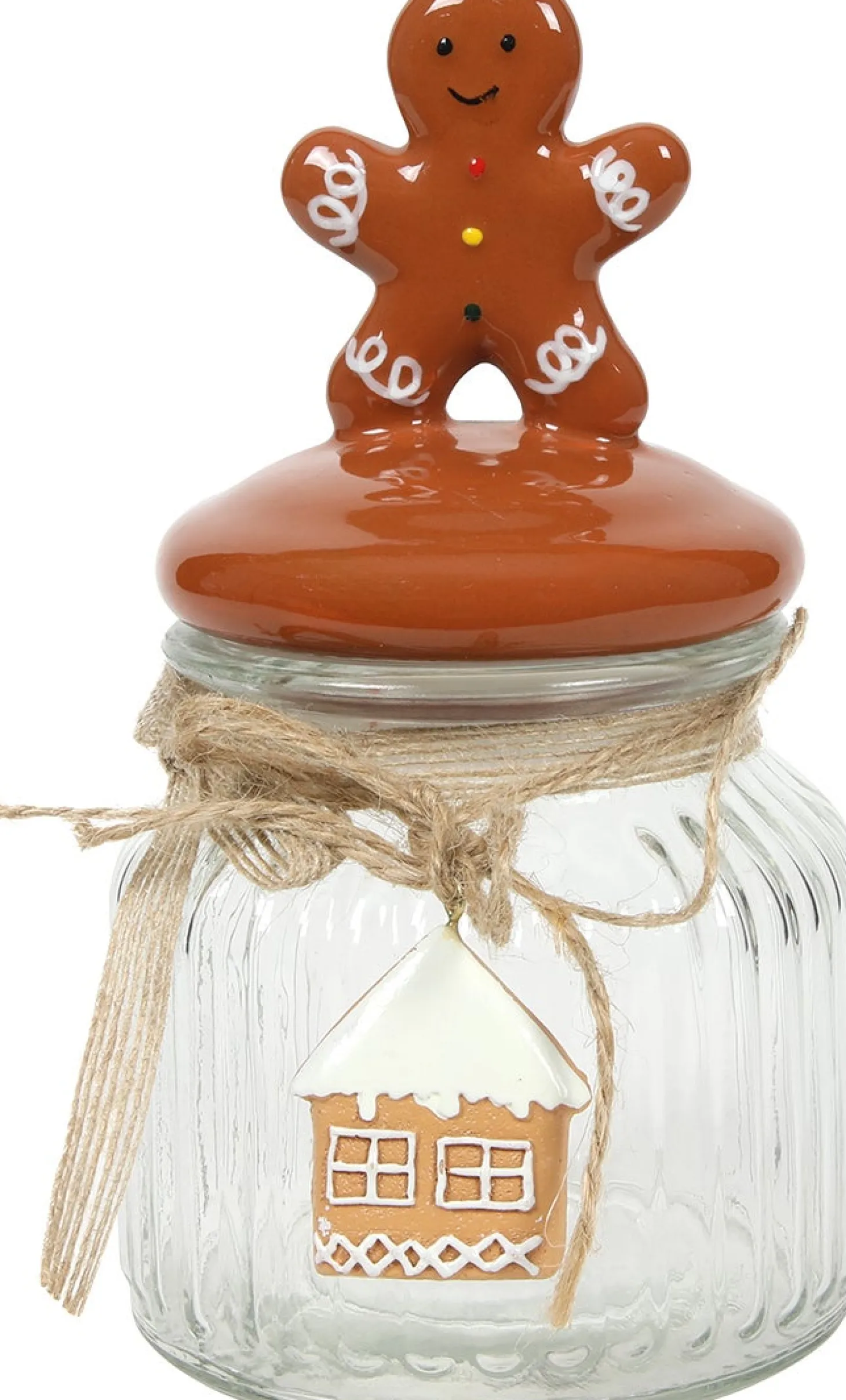Voorraadpot Gingerbread transparant D 11,4 H 15,5 cm