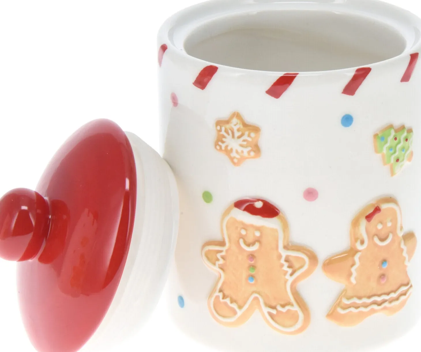 Voorraadpot Peperkoek wit D 10 H 14 cm