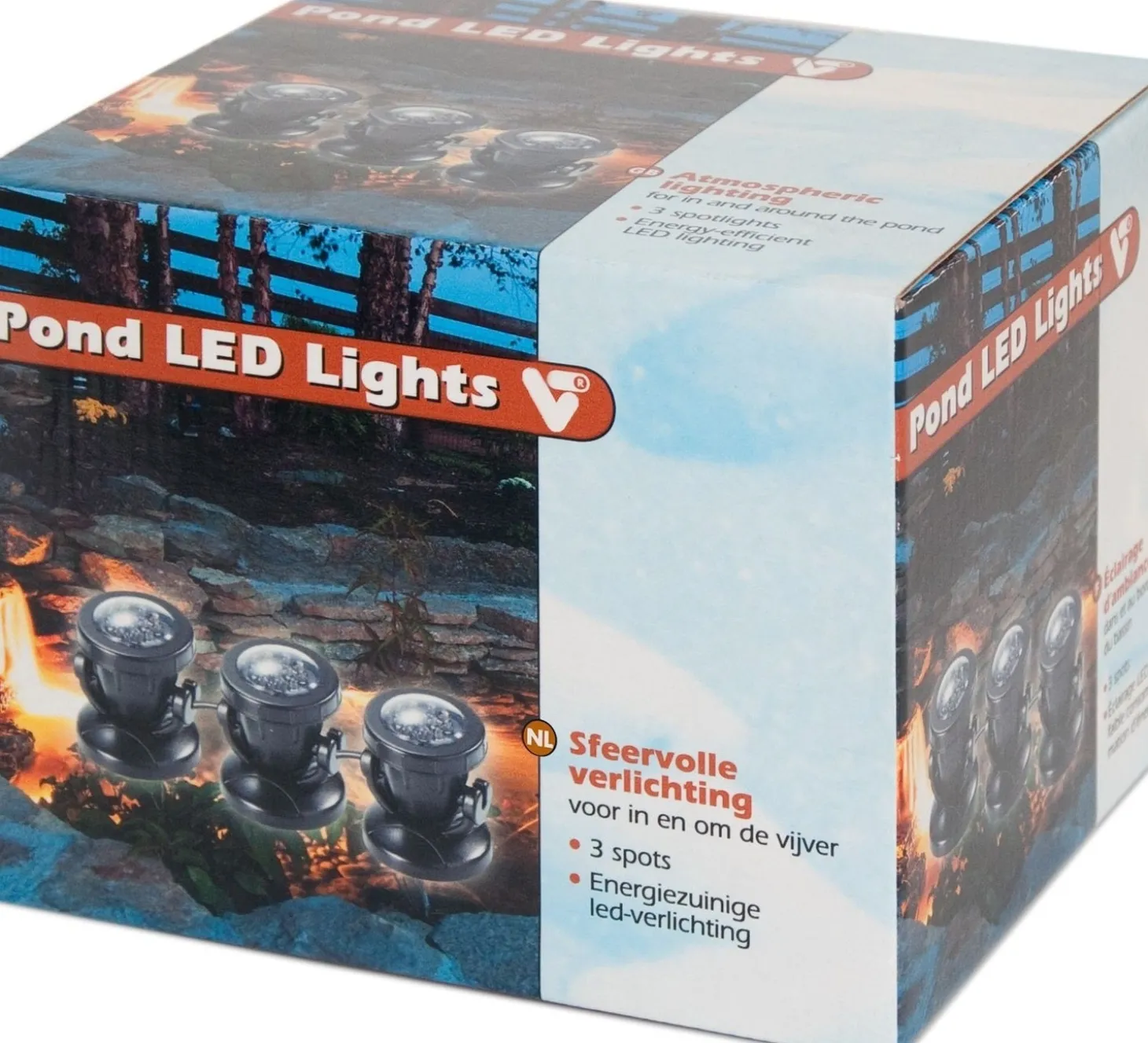 VT vijververlichting LED 3 stuks