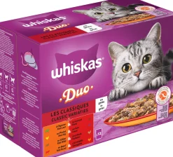 Whiskas kattenvoer in gelei Classic Variaties adult 85 g 12 stuks