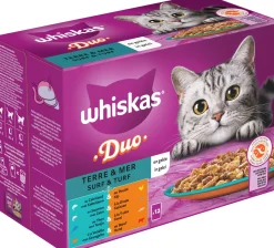 Whiskas kattenvoer in gelei Surf en Turf vis adult 85 g 12 stuks