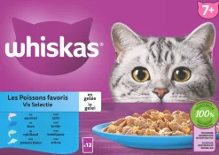 Whiskas kattenvoer in gelei Vis Selectie vis senior 85 g 12 stuks