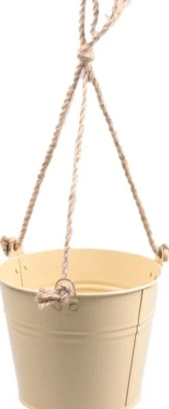 Zinc Collection hangpot Sanvi beige 23 x 23 x 18 cm