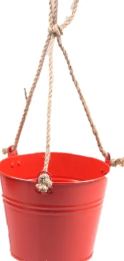 Zinc Collection hangpot Sanvi rood 23 x 23 x 18 cm