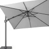 Zweefparasol Merida Plus grijs 35+UV 300 x 300 cm