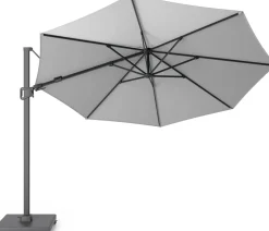 Zweefparasol Merida Plus grijs 35+UV D 350 cm